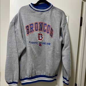 Vintage Gray Broncos Sweatshirt